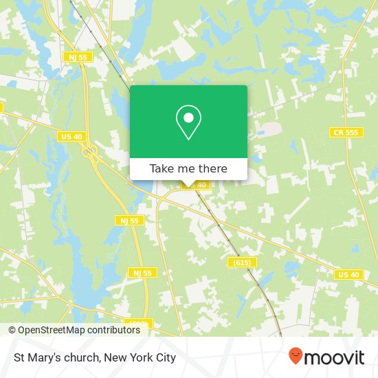 St Mary's church map