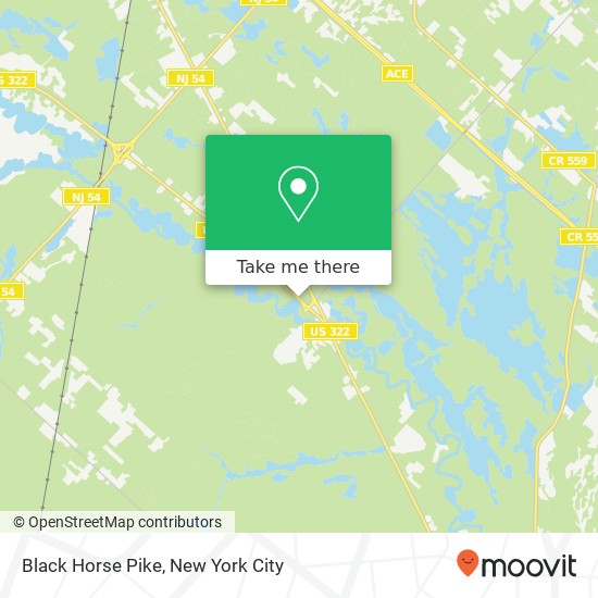 Black Horse Pike map