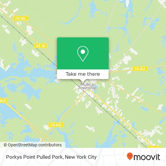 Porkys Point Pulled Pork map