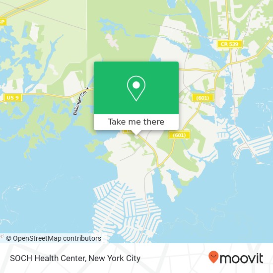 SOCH Health Center map