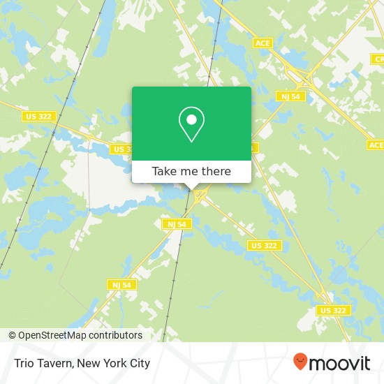 Trio Tavern map