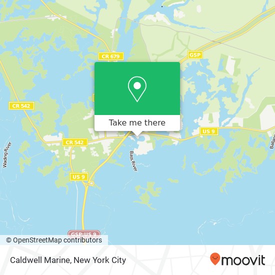 Caldwell Marine map