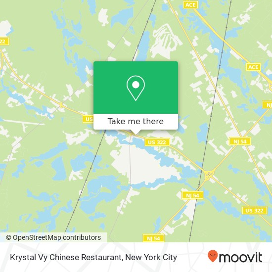 Mapa de Krystal Vy Chinese Restaurant