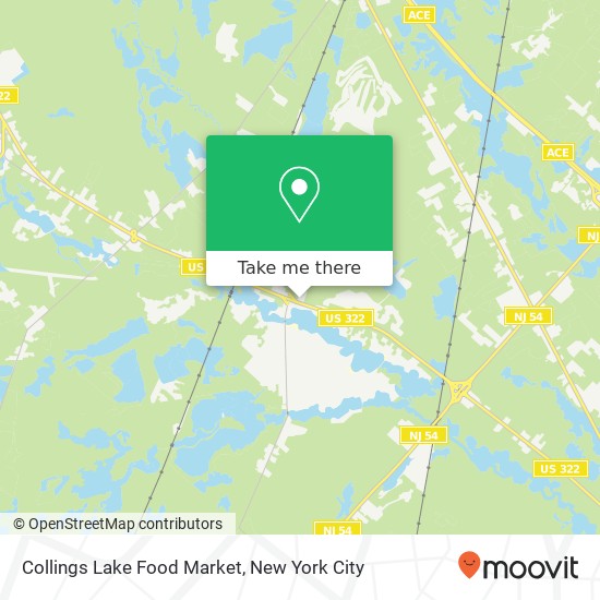 Collings Lake Food Market map