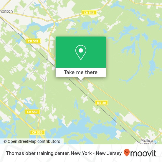 Mapa de Thomas ober training center