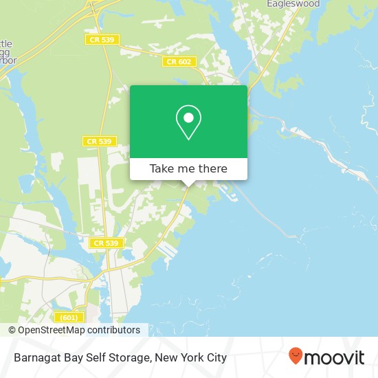 Mapa de Barnagat Bay Self Storage