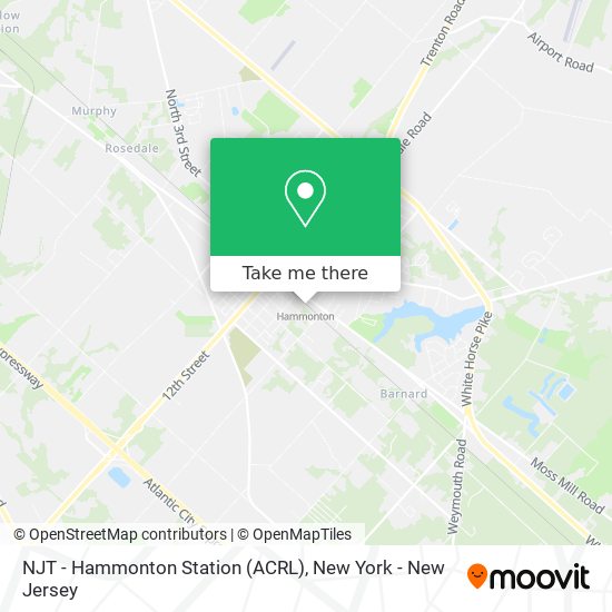 NJT - Hammonton Station (ACRL) map