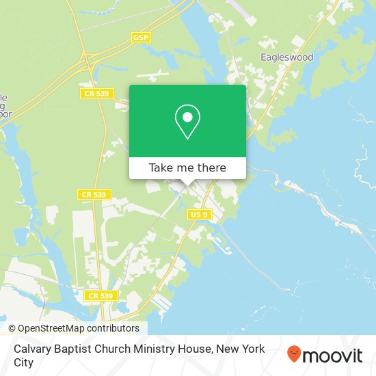 Mapa de Calvary Baptist Church Ministry House