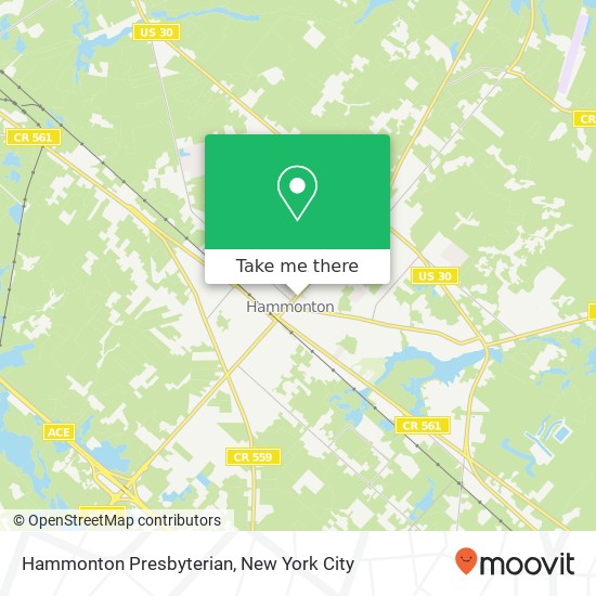 Mapa de Hammonton Presbyterian