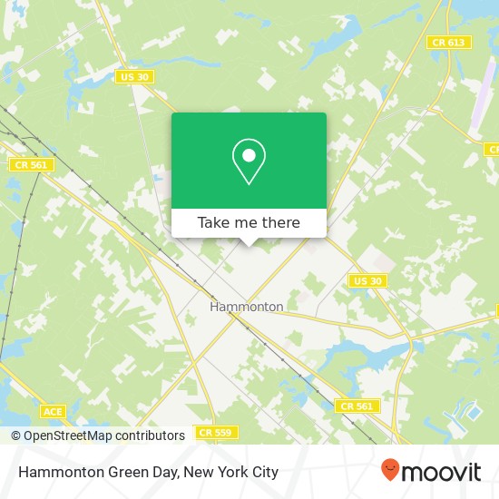 Mapa de Hammonton Green Day