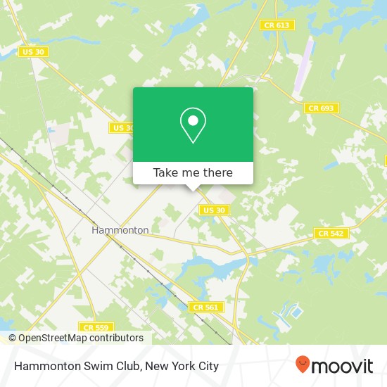 Hammonton Swim Club map