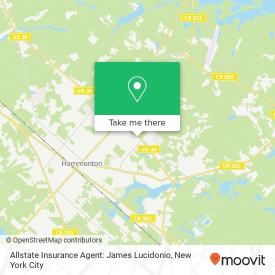 Allstate Insurance Agent: James Lucidonio map