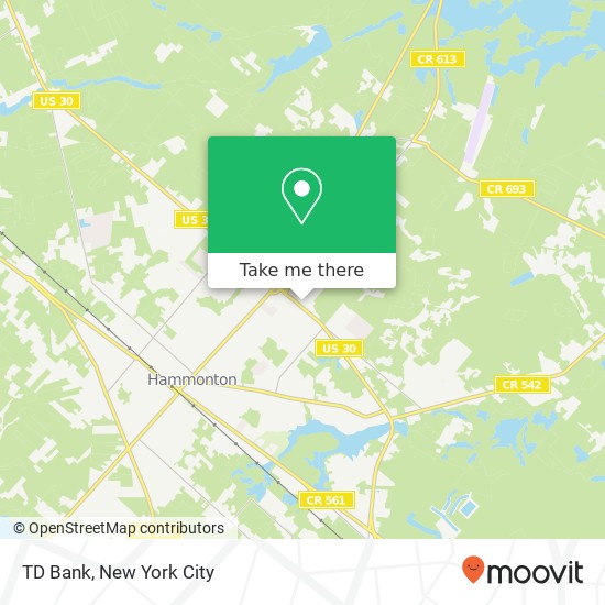 Mapa de TD Bank