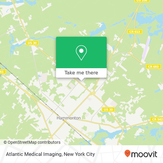 Atlantic Medical Imaging map