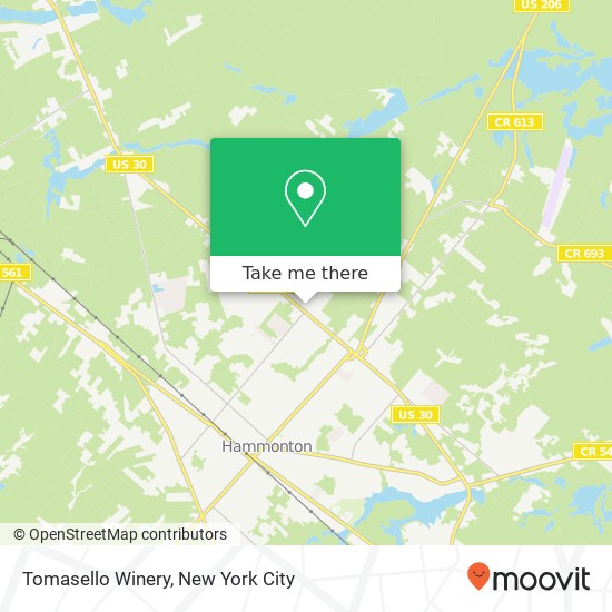 Tomasello Winery map