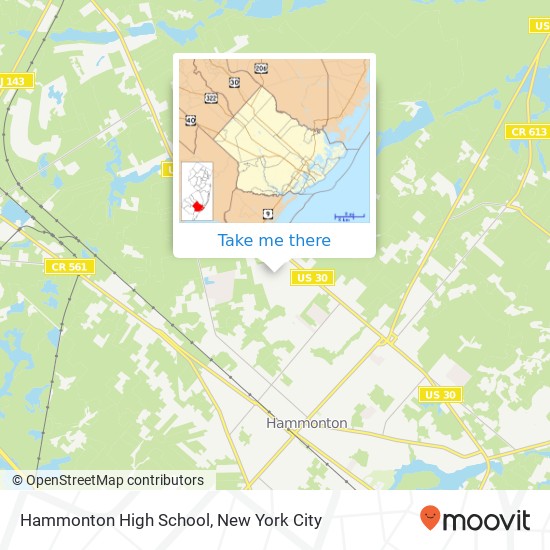 Mapa de Hammonton High School