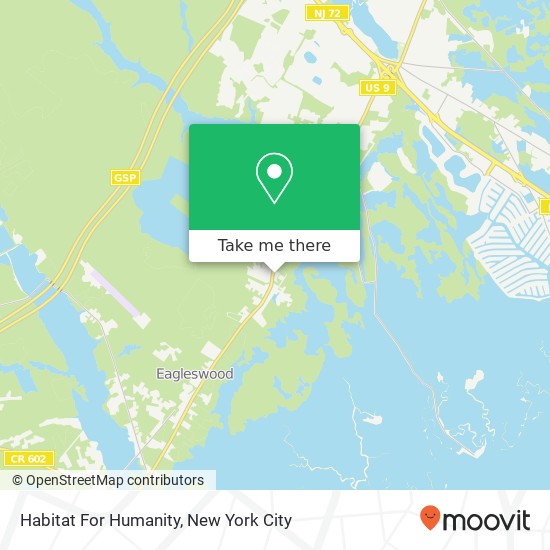 Mapa de Habitat For Humanity