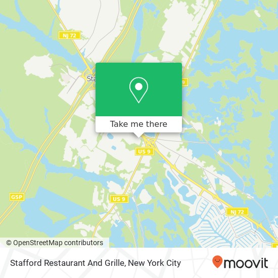 Stafford Restaurant And Grille map