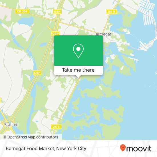 Mapa de Barnegat Food Market