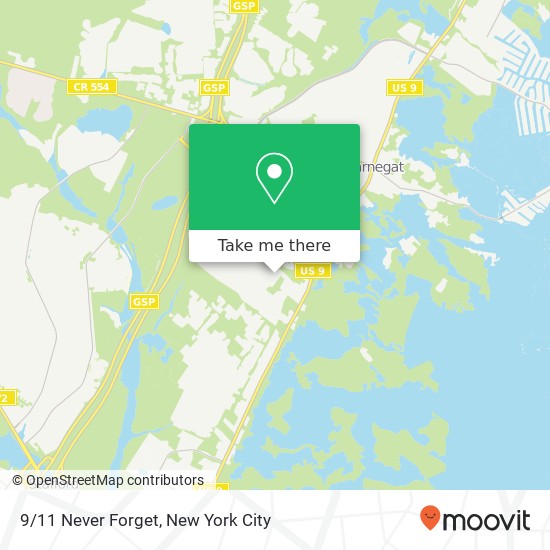 9/11 Never Forget map