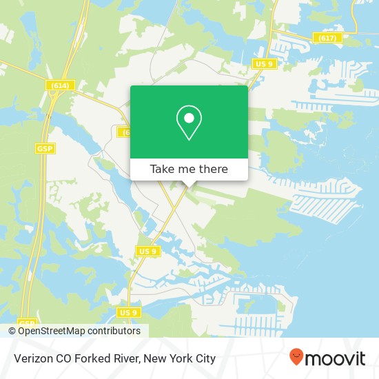 Verizon CO Forked River map