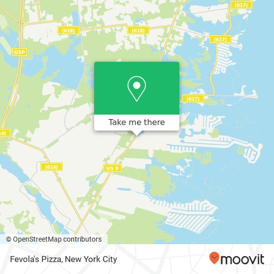 Fevola's Pizza map