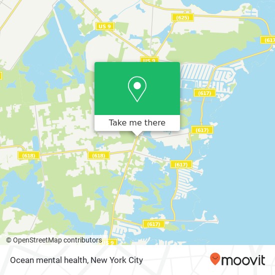 Ocean mental health map