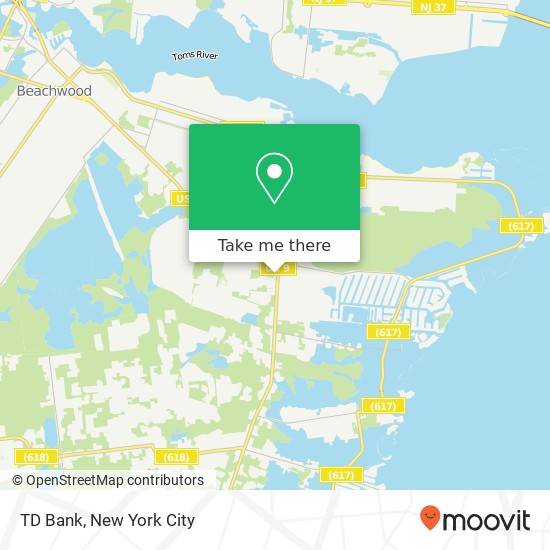 Mapa de TD Bank