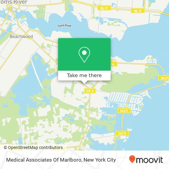 Medical Associates Of Marlboro map