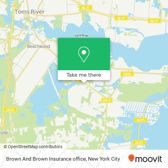 Mapa de Brown And Brown Insurance office