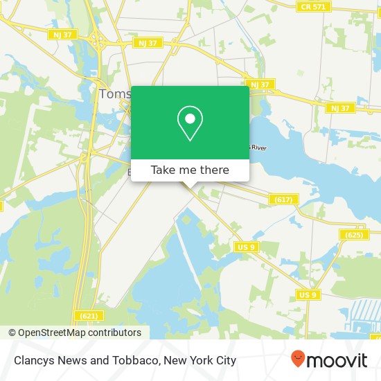 Clancys News and Tobbaco map