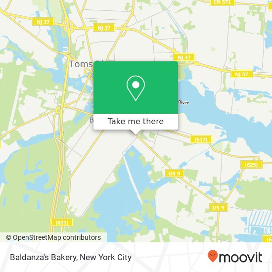 Baldanza's Bakery map