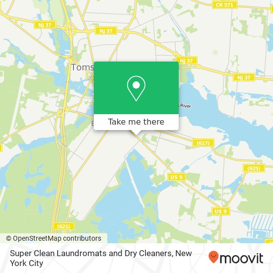 Super Clean Laundromats and Dry Cleaners map