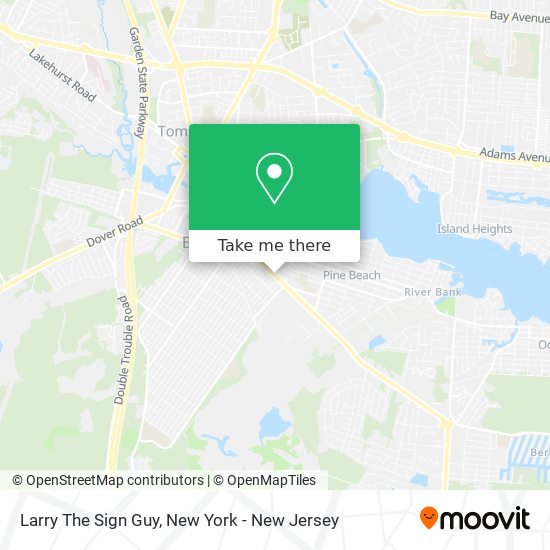 Larry The Sign Guy map