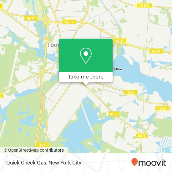 Quick Check Gas map