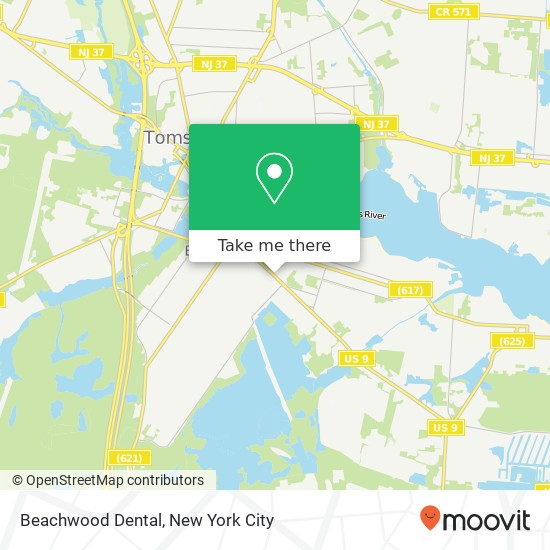 Beachwood Dental map