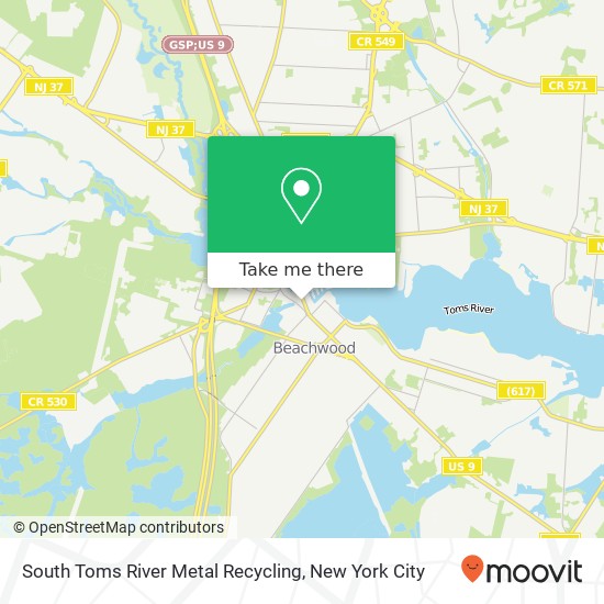 Mapa de South Toms River Metal Recycling