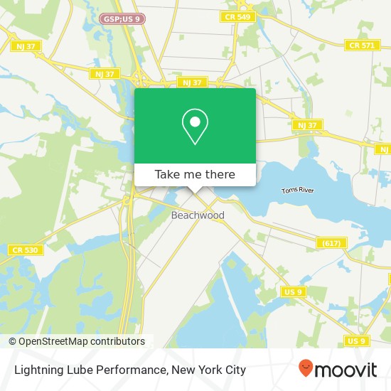 Mapa de Lightning Lube Performance