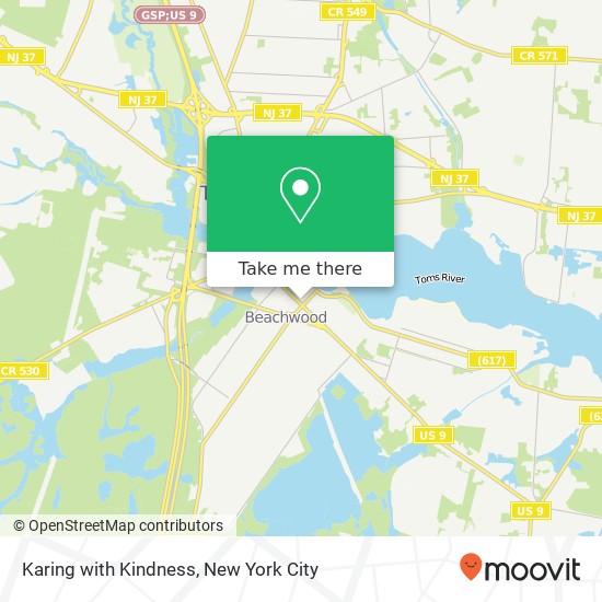 Karing with Kindness map