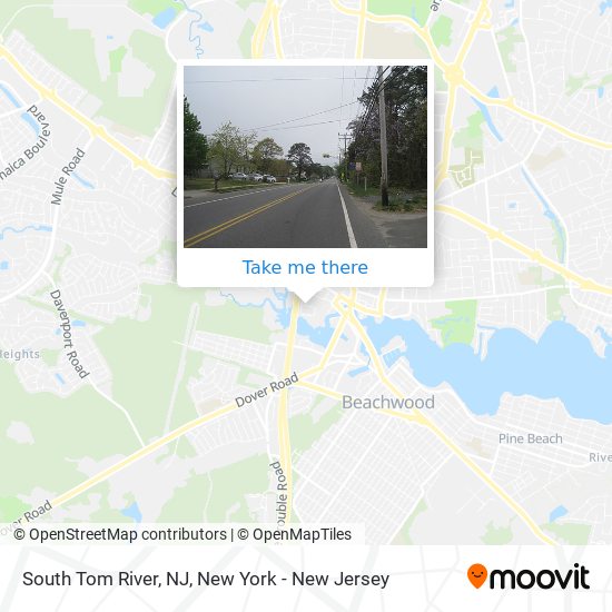 Mapa de South Tom River, NJ