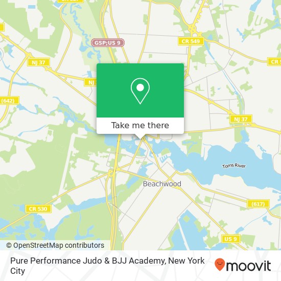 Mapa de Pure Performance Judo & BJJ Academy