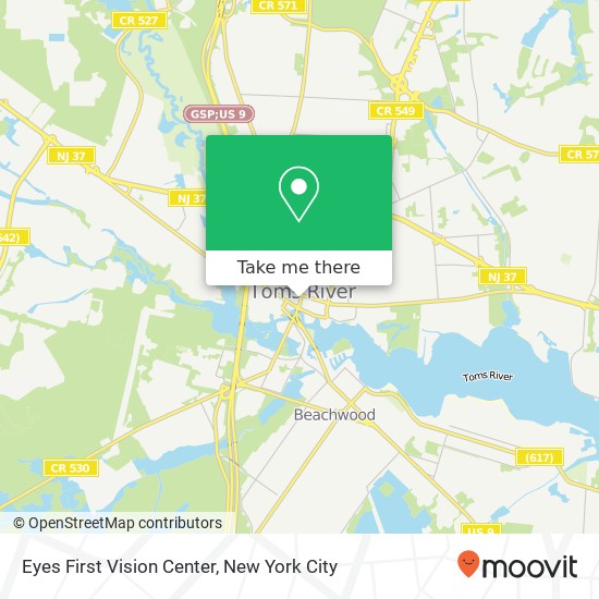 Eyes First Vision Center map