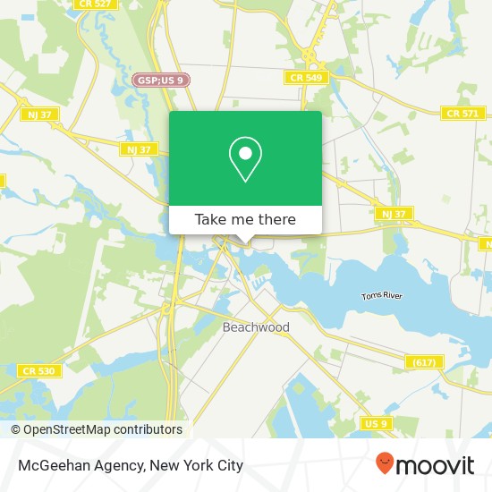 McGeehan Agency map