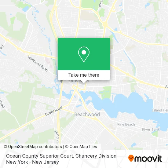 Ocean County Superior Court, Chancery Division map