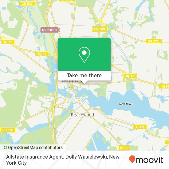 Mapa de Allstate Insurance Agent: Dolly Wasielewski