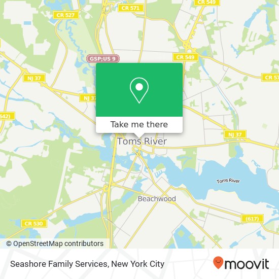 Mapa de Seashore Family Services
