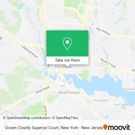 Ocean County Superior Court map