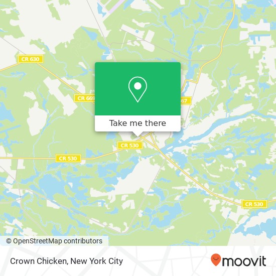 Mapa de Crown Chicken