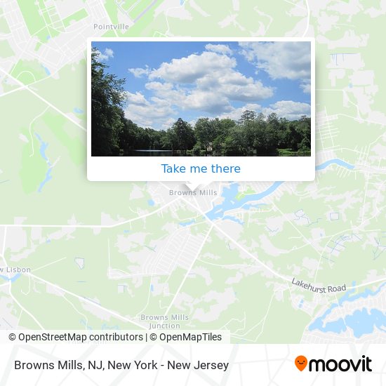 Mapa de Browns Mills, NJ