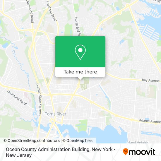 Mapa de Ocean County Administration Building